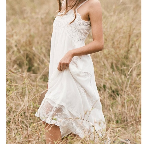 🌸SPELL🌸 Peaches Slip Dress - Picture 2 of 16